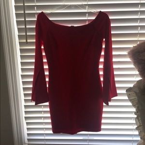 Red body con lulus dress.